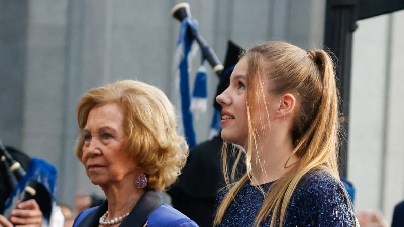 La Infanta Sofía salta todas las reglas para darle a su abuela el lugar que merece