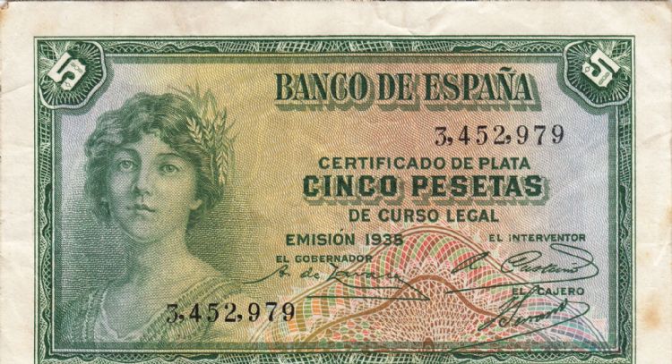 El billete de 5 pesetas que te permitirá aumentar tu capital